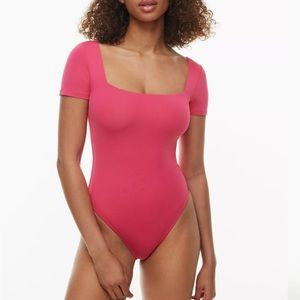 Aritzia Babaton Pink Bodysuit
